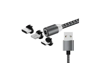 Шнур Lighting/Type-C/microUSB магнитный M3 (4994)