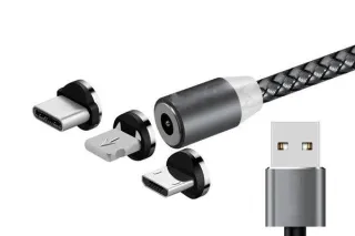 Шнур Lighting/Type-C/microUSB магнітний M3 (4994)