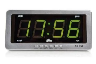 Годинник Caixing 2159-2 (зелені цифри)