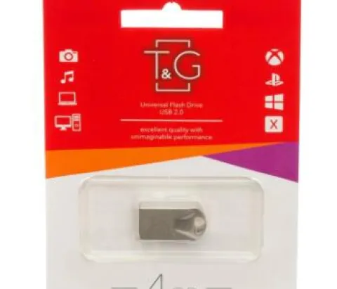 Флешка USB 4GB T&G метал 106