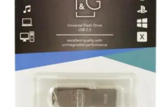 Флешка USB 16GB T&G метал 117 сірий