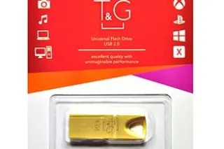 Флешка USB 4GB T&G метал 117 золотий