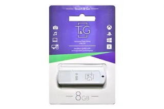 Флешка USB 8GB T&G Classic 011 белый