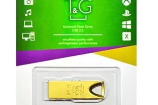 Флешка USB 32GB T&G метал 117 золотий