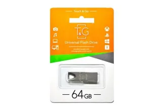 Флешка USB 64GB T&G метал 117 черный