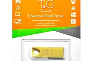Флешка USB 64GB T&G метал 117 золотий