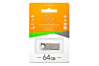 Флешка USB 64GB T&G метал 117 серый