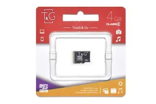 Карта пам'яті microSDHC 4GB class 4 T&G (без адаптера)