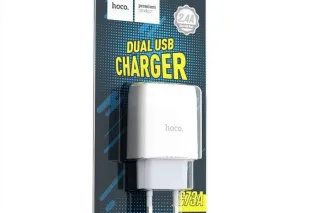 Зарядне мережеве HOCO C73A + Lighting (1USB, 2.1A)