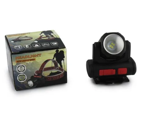Налобний ліхтар із microUSB BL-2001 (XPE+4SMD)