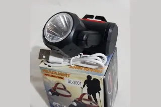 Налобный фонарь с microUSB BL-2001 (XPE+4SMD)