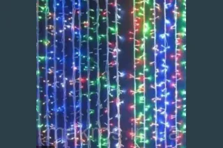 Гірлянда LED мультибарвна водоспад 3х3 м 480-M (3902)