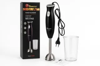 Блендер ручной метал DOMOTEC MS-5102 (с чашей)