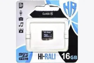 Карта пам'яті microSDHC (UHS-1) HI-RALI 16GB class 10 (без адаптера)