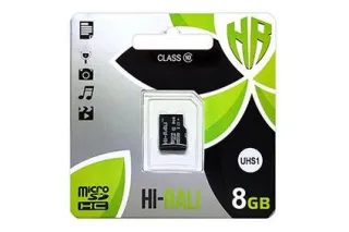Карта памяти microSDHC (UHS-1) HI-RALI 8GB class 10 (без адаптера)