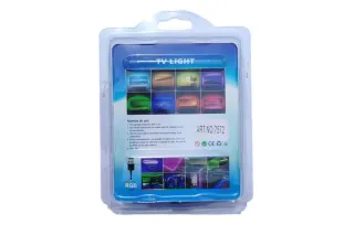 Светодиодная лента 5050 RGB (2 метра) для фоновой подсветки (работает от USB и повербанка)