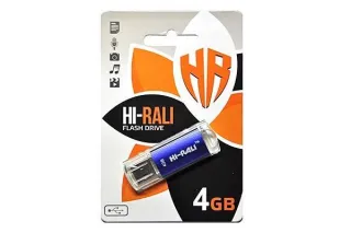Флешка USB 4GB Hi-Rali Rocket синій