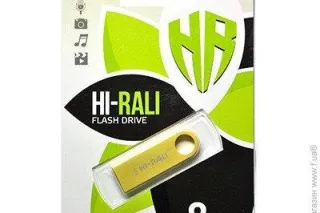 Флешка USB 8GB Hi-Rali Shuttle золото