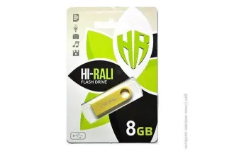 Флешка USB 8GB Hi-Rali Shuttle золото
