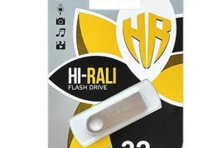 Флешка USB 32GB Hi-Rali Shuttle сірий