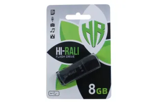 Флешка USB 8GB Hi-Rali Rocket чорний