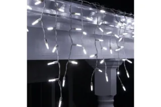 Гірлянда вулична 120 LED Біла Бахрома 5 метрів (від мережі зі з'єднувачами)