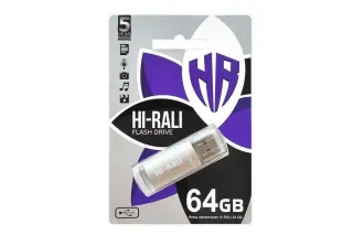 Флешка 64GB HI-RALI Rocket сірий