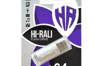 Флешка 64GB HI-RALI Rocket сірий