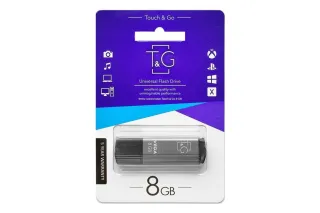Флешка USB 8GB T&G 121 Vega сірий