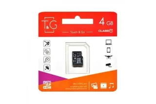Карта памяти microSDHC 4GB class 10 T&G (без адаптера)
