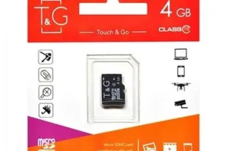 Карта пам'яті microSDHC 4GB class 10 T&G (без адаптера)