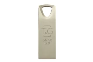 Флешка 3.0 USB 64GB T&G метал 117 сірий