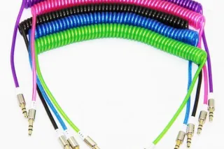 Аудіо-кабель AUX 3.5 jack 1.5м (пружина)