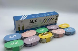Аудіо-кабель AUX 3.5 jack YY-001 1м (Ціна вказана за 10шт)