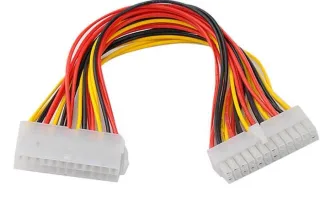 Кабель ATX 20p M/F 0.3м