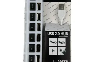 Хаб на 7 портів із вимикачами USB Port Hub 500Gb