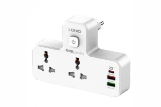 Удлинитель сетевой фильтр LDNIO SC2311 (2РОЗ 2USB 1USB-C)