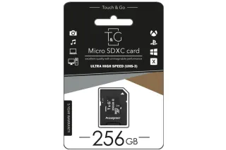 Карта пам'яті microSDXC (UHS-3) 256GB class 10 T&G (з адаптером)