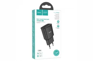 Зарядне мережеве HOCO C88A (2USB, 2.4A)