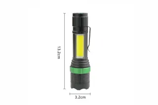 Ручний ліхтар із microUSB BL-659 (XPE+COB)