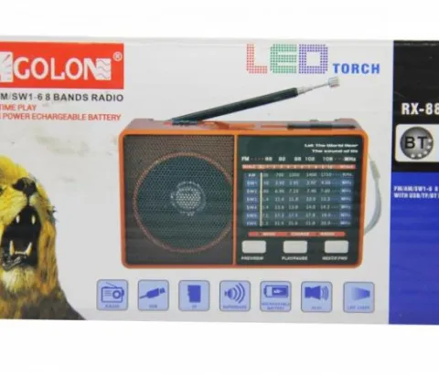 Радіоприймач з флешкою GOLON RX-8866BT