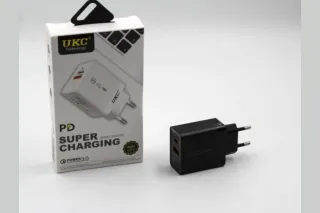 Мережевий зарядний PD SUPER CHARGING (1USB 1Type-C 2.4A)