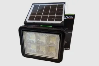 Ліхтар лампа сонячна система переносна GDLITE GD-2207A (сонячна панель + повербанк 8000 mAh)
