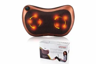 Масажна подушка з підігрівом від мережі та прикурювача Massage Pillow 8028