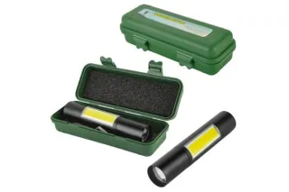 Ліхтарик ручний міні ліхтар із microUSB 801s (LED+COB)