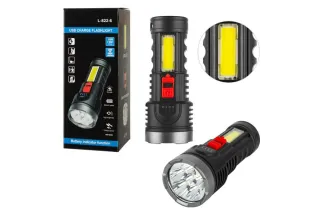Ліхтарик ручний ліхтар із microUSB L-822-6 (6LED+COB)