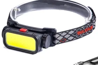 Світлодіодний ліхтар налобний BL-008 COB (Білий + Червоне світло)