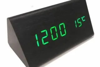 Настільний годинник від мережі VST-861-4 (зелений)