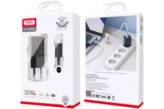 Мережеве зарядне зі шнуром Lighting XO CE05 (PD 30W QC 18W)