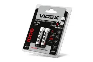 Акумулятор Videx HR6/AA 1000mAh 2шт/блістер (Ціна вказана за 2шт)